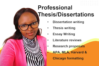 edit and guide on dissertation and research proposal