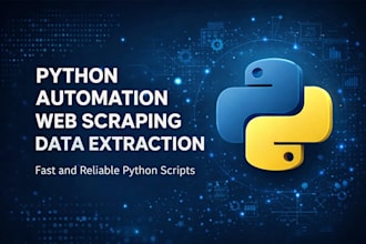 do python automation, scripting and web scraping