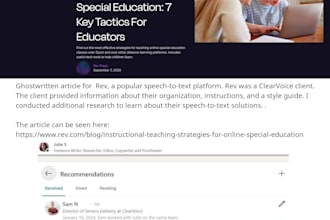 ghostwrite an sme article or blog post