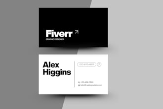 design a modern professional business card or visiting card
