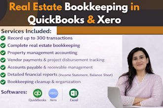 do real estate bookkeeping in quickbooks and xero