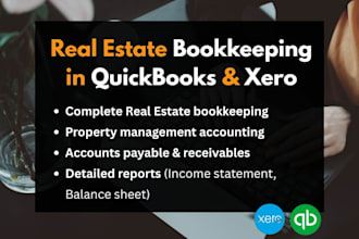 do real estate bookkeeping in quickbooks and xero