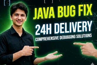 fix java bugs debug code and develop oop projects fast