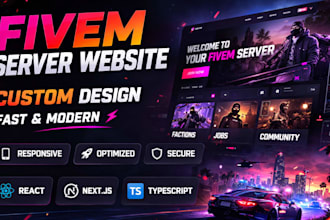 build a custom fivem server website