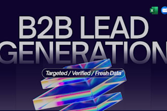 build a fresh, verified b2b lead list scraped specifically for your niche