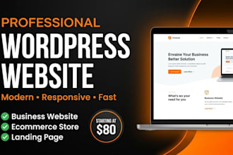 design professional wordpress website for business