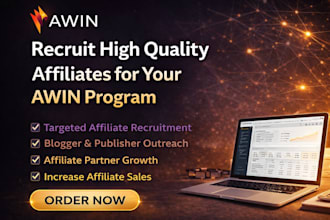 recruit high quality affiliates for your awin program