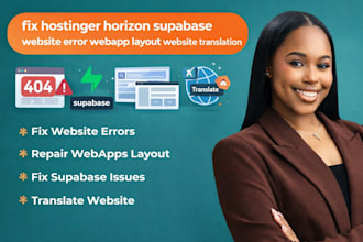 fix hostinger horizon supabase website error webapp layout website translation