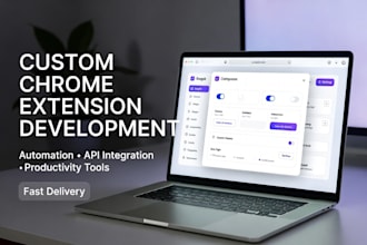 build a custom chrome extension for automation or tools