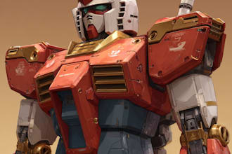 making anime, mecha, pop art ,fan art and original character