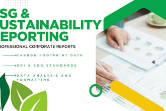 write a gri standard esg report for your businesses and startups