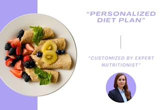 be your online nutritionist and design a healthy meal plan