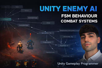 implement finite state machine systems in unity fsm