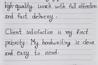 write anything with my handwriting
