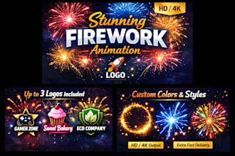 create a stunning firework animation for your video