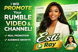 rumble video promotion and rumble channel promotion