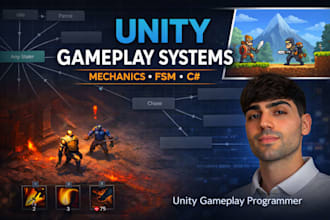 implement gameplay systems and mechanics in unity