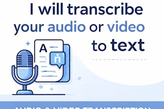 transcribe audio and video into clear text