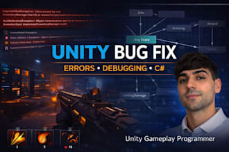 fix bugs, errors and scripts in your unity project