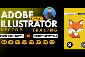 professional vector tracing, convert logo to vector,