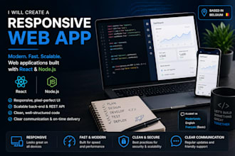 create a responsive web app