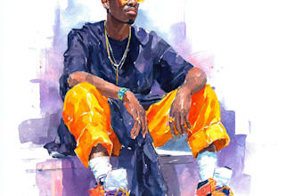 create watercolor and digital illustrations