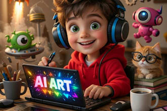 artificial intelligence photos and logo making
