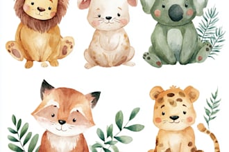 draw realistic animal illustration in watercolor