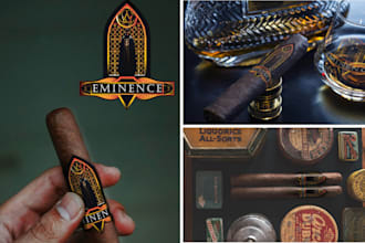 do a cigar label, cigar band, cigar logo and cigar box design