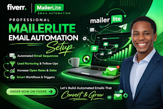 mailerlite landing page book funnel email automation and email campaign