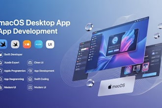 develop macos desktop application, swift developer, xcode and clean ui
