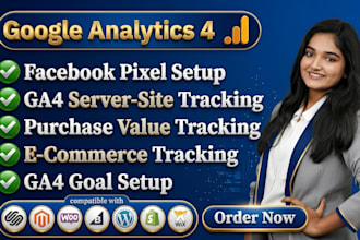 setup ecommerce tracking, fb pixel capi, and ga4 server site tracking