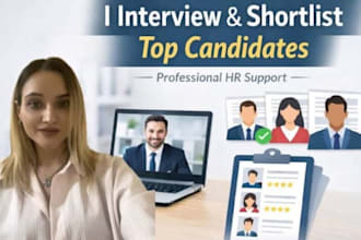 interview and shortlist candidates