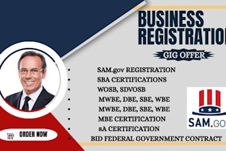 do sam gov, uei, cage code, 8a certification, wosb, dobe, government contract