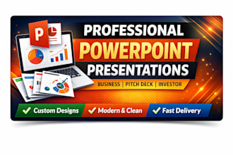 design professional  presentation slides and pitch decks