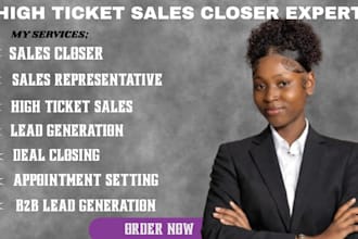 sales rep sales closer high ticket sales appointment setting sales person