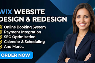 redesign wix website, build wix, design wix, redesign wix, edit wix, wix booking