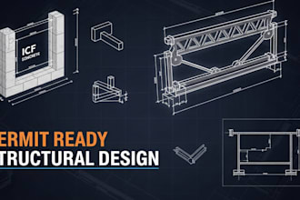 icf structural design permit ready building permit structural drawings