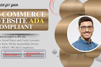 make website ada, aoda and wcag compliant by code fix, SEO fixes