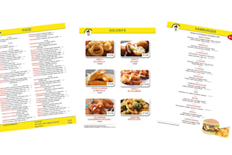 design a professional restaurant menu, pizza menu or food flyer