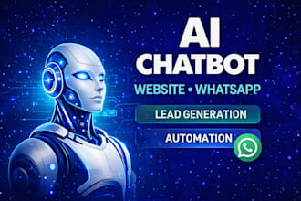 build ai chatbot for website, whatsapp ai chatbot, lead generation automation