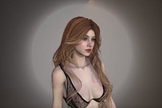 ai image to 3dnsfw,vtube avatar,vrm,glb,realism 3dhuman,hair,bodyphysics,vrc,rig