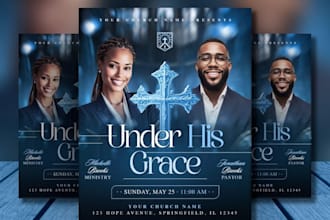 design canva template church flyer poster business flyer event flyer in 24 hours