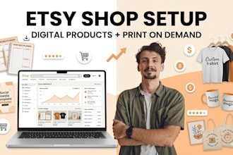 setup etsy digital products etsy print on demand shop etsy pod digital product