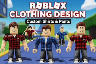 design custom roblox clothing shirts and pants for your group or avatar