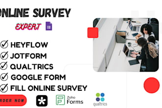 create online survey jotform google forms typeform zoho survey qualtrics tally