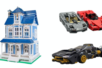 design lego technic cars, ship, trucks, houses and aircraft with XML parts lists