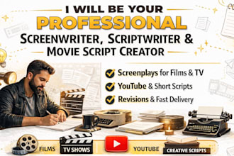 be scriptwriter script writing screenwriting movie script youtube script writer
