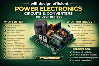 design efficient power electronics dc to dc, ac to ac and converters