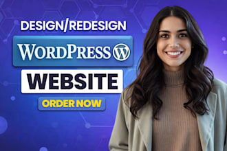design wordpress website using elementor, divi, wpbakery builder